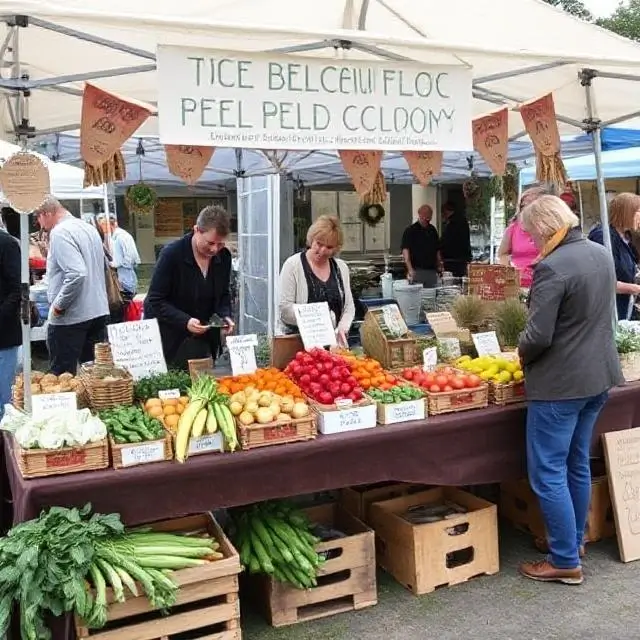 Our stall at a local farmers' market.